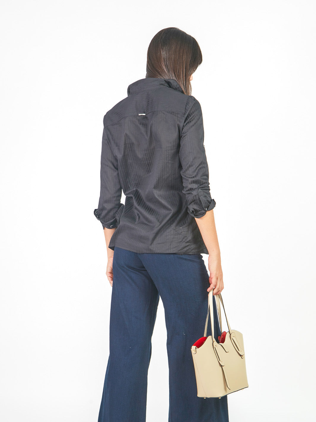 Blusa recta texturizada