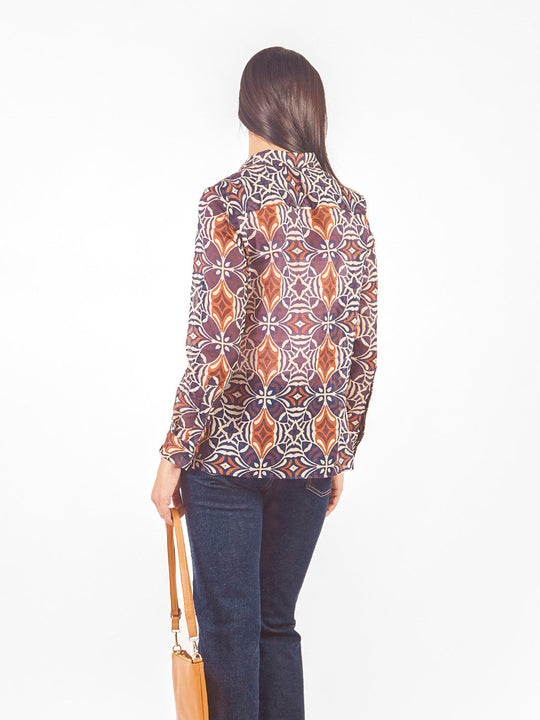 Blusa manga larga de fit holgado