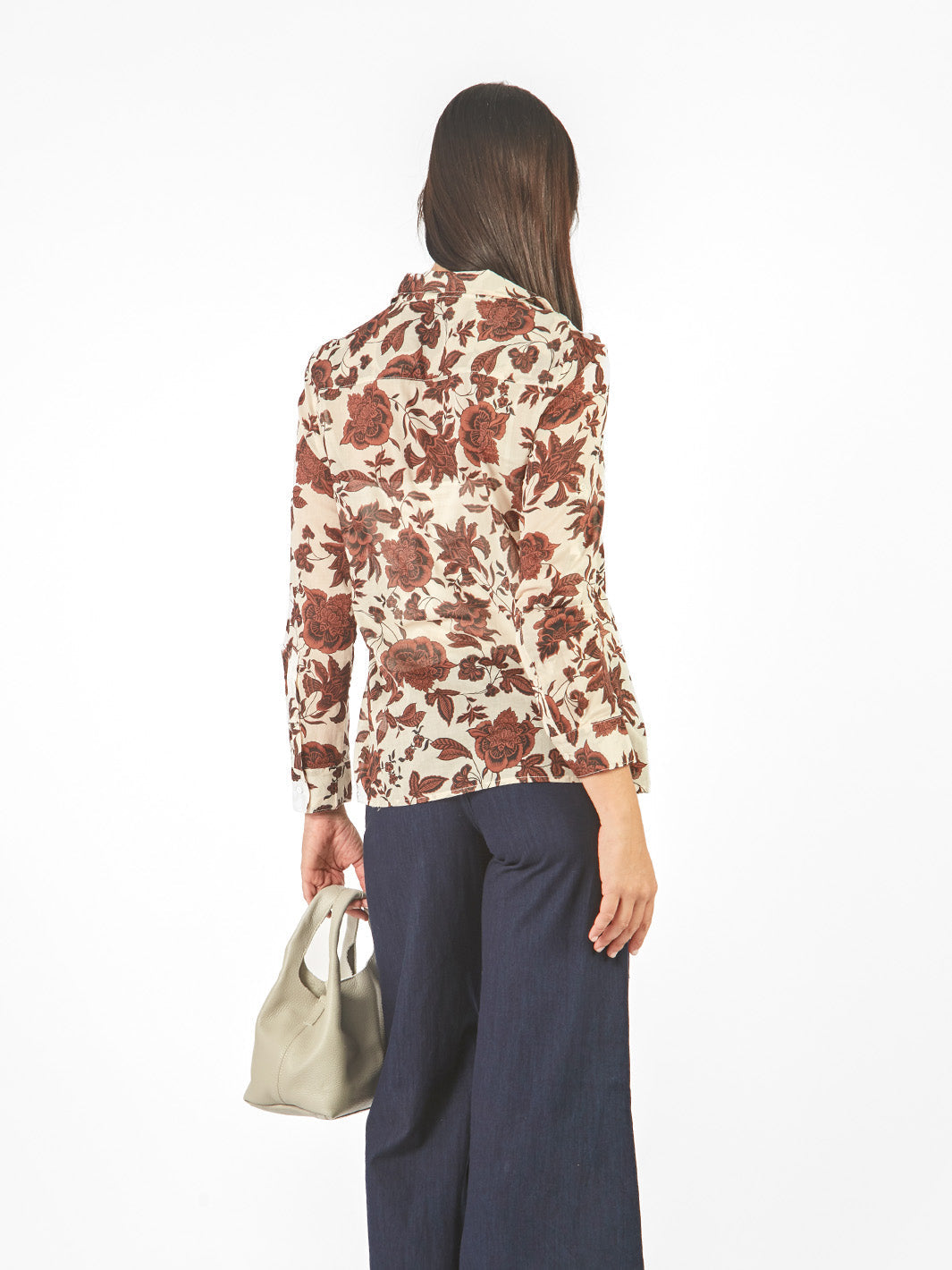 Blusa manga larga de fit holgado