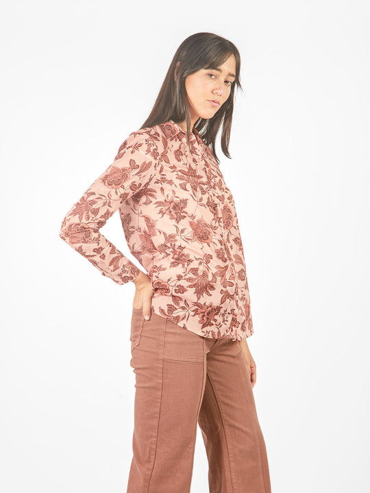 Blusa manga larga de fit holgado