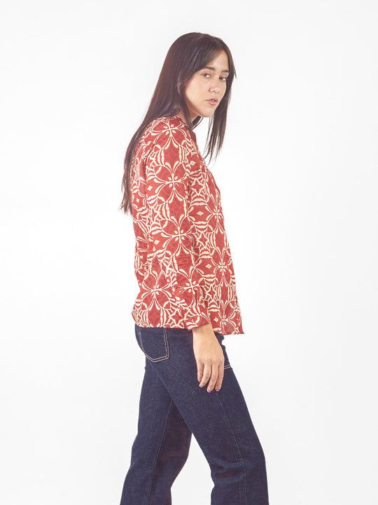 Blusa manga larga de fit holgado