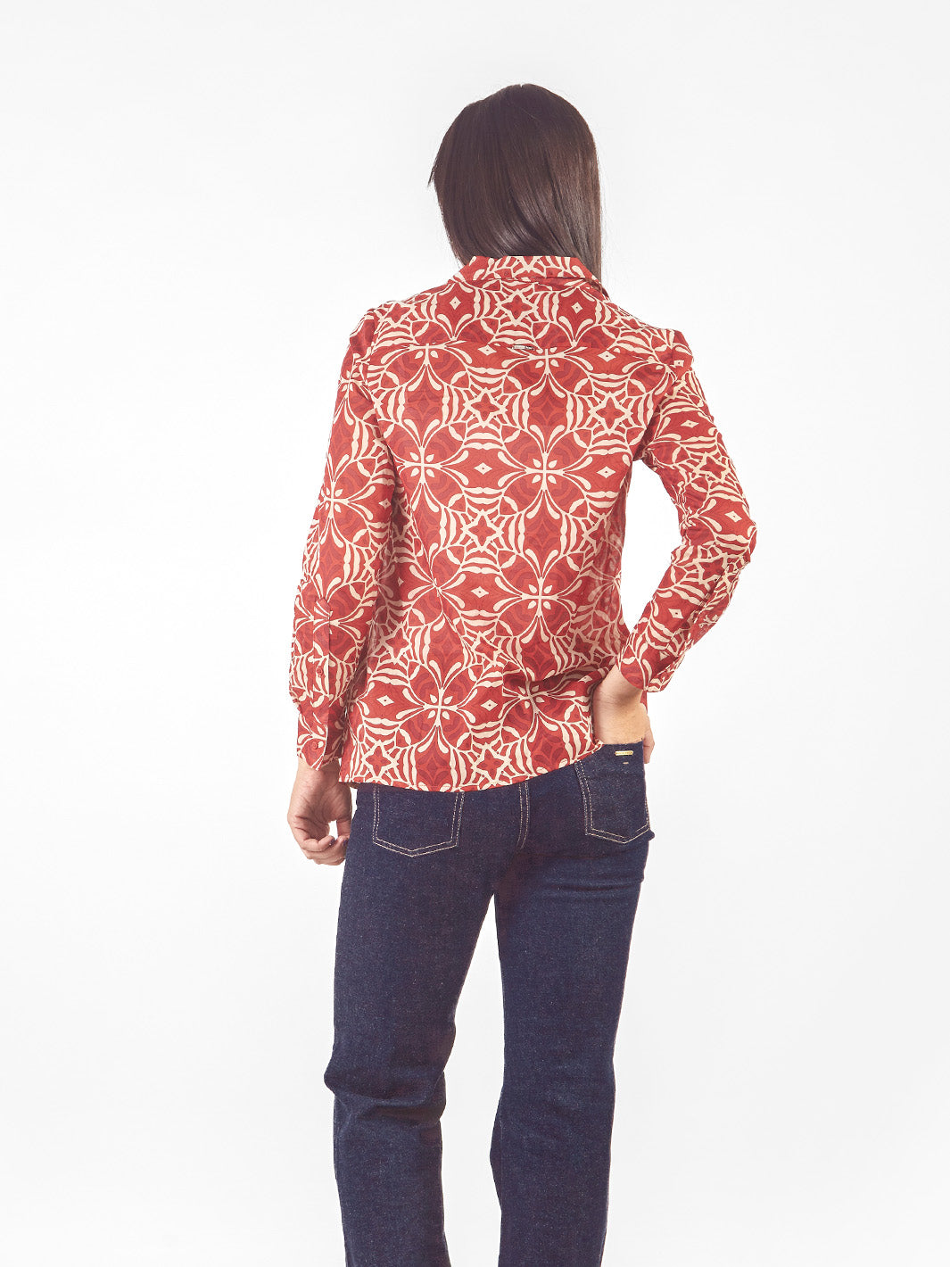 Blusa manga larga de fit holgado