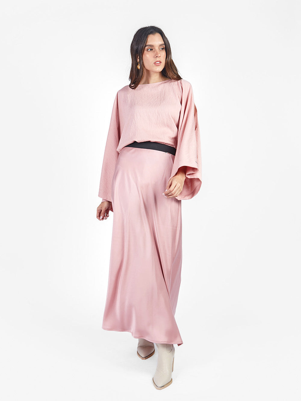 Blusa manga rangla con aberturas