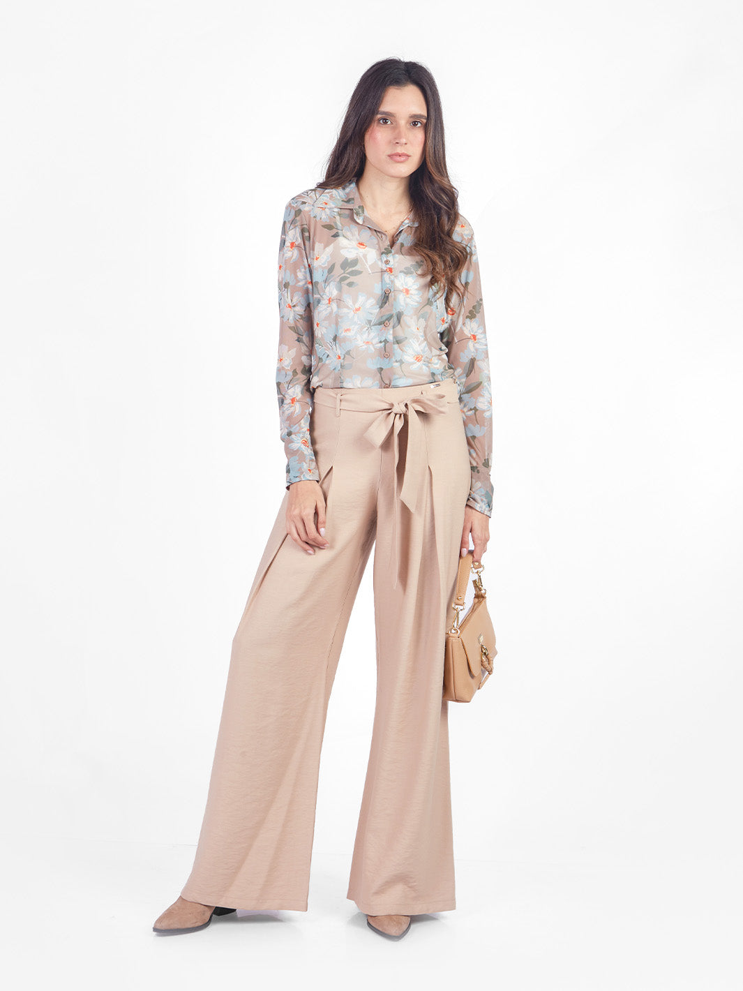 Blusa mesh floral