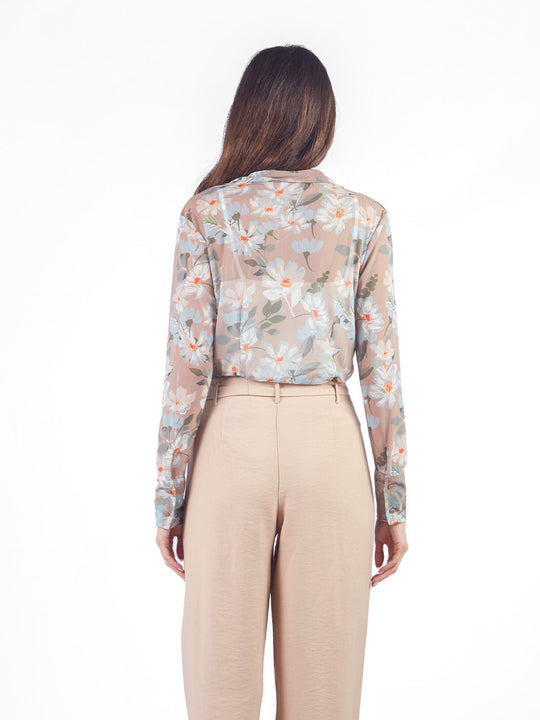 Blusa mesh floral