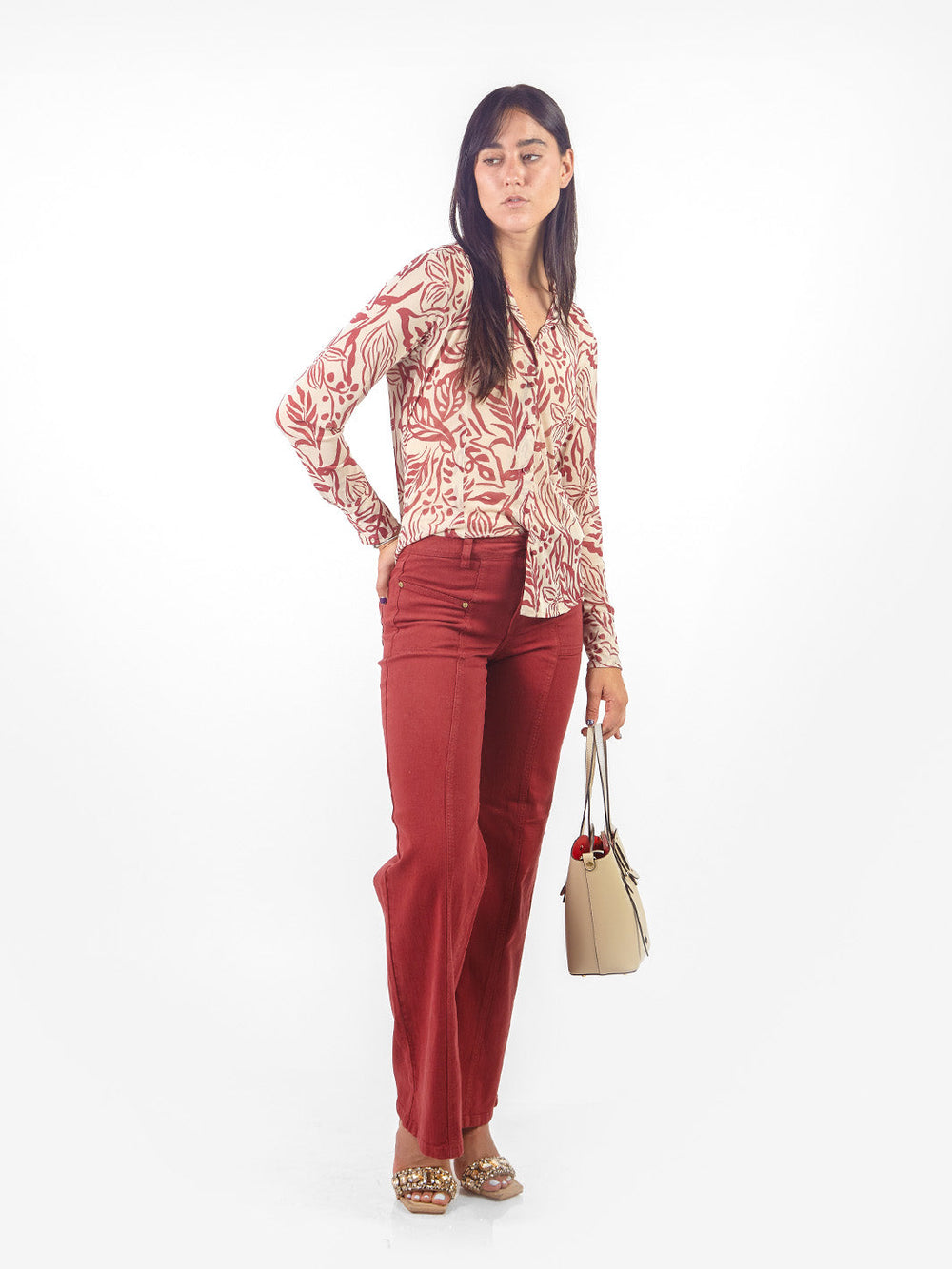Blusa mesh floral