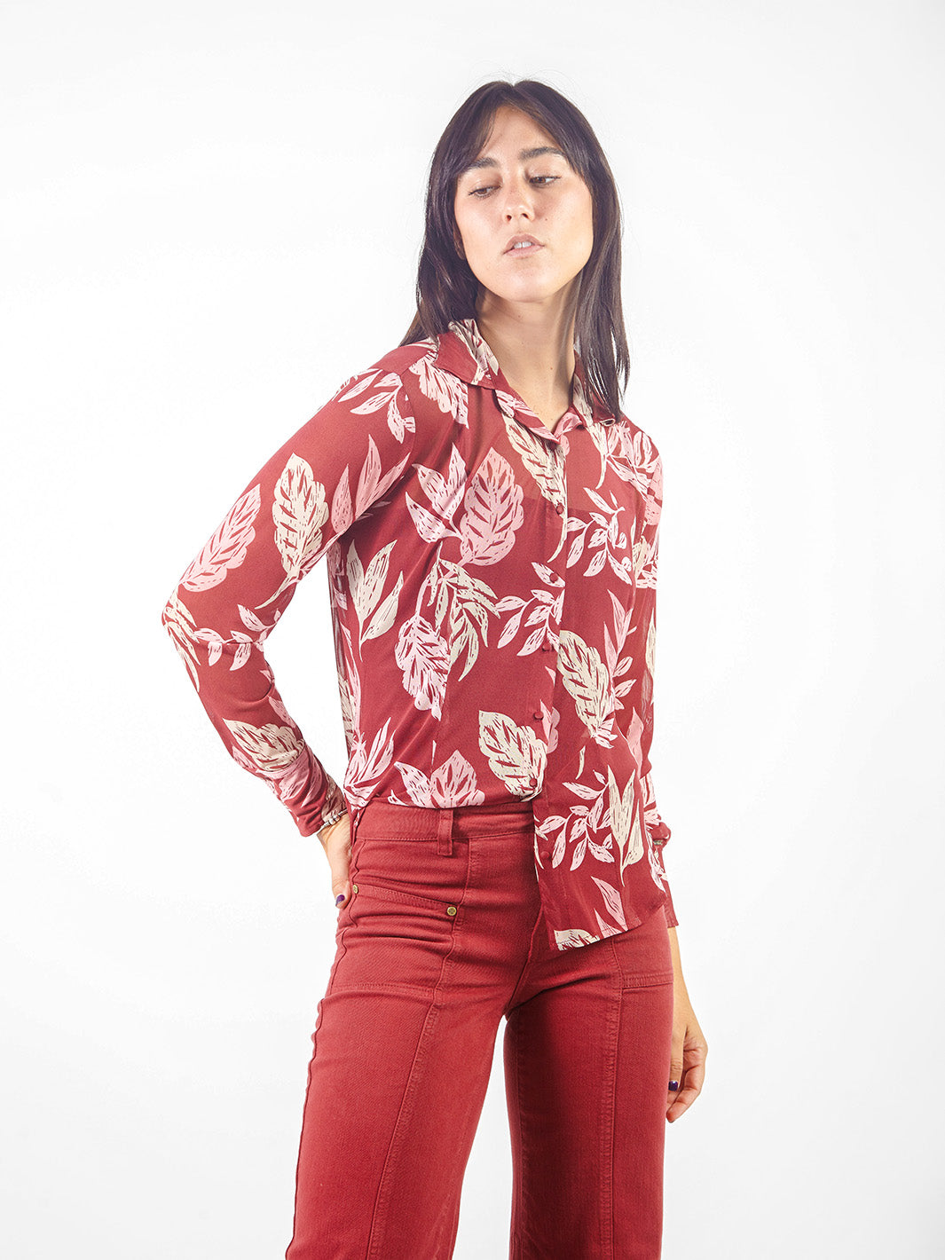 Blusa mesh floral