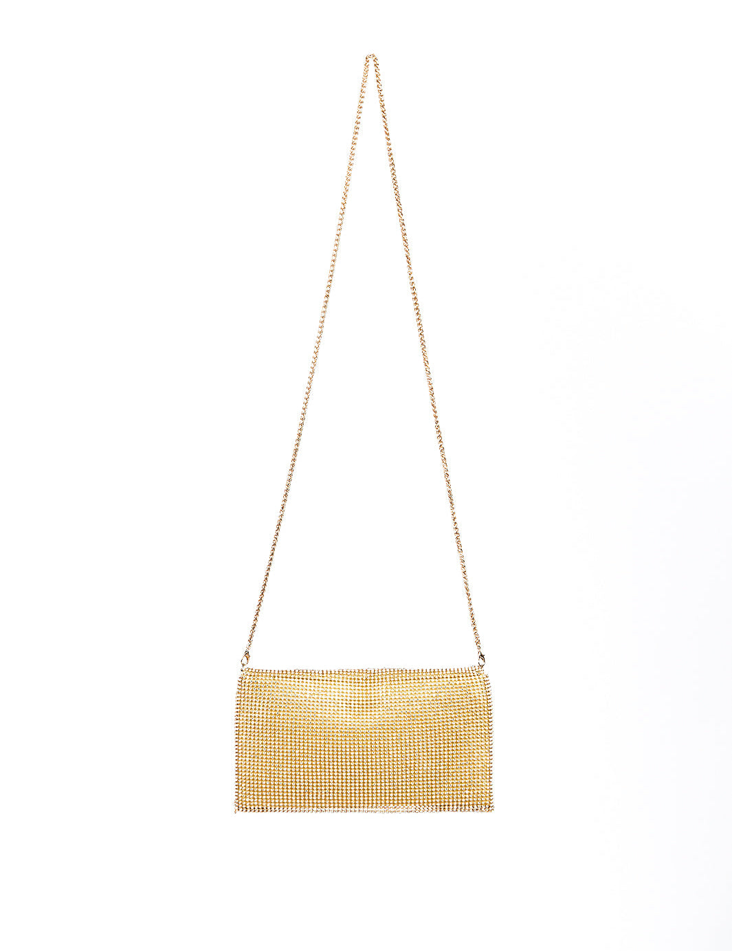 Cartera sobre malla de cristales Dorado