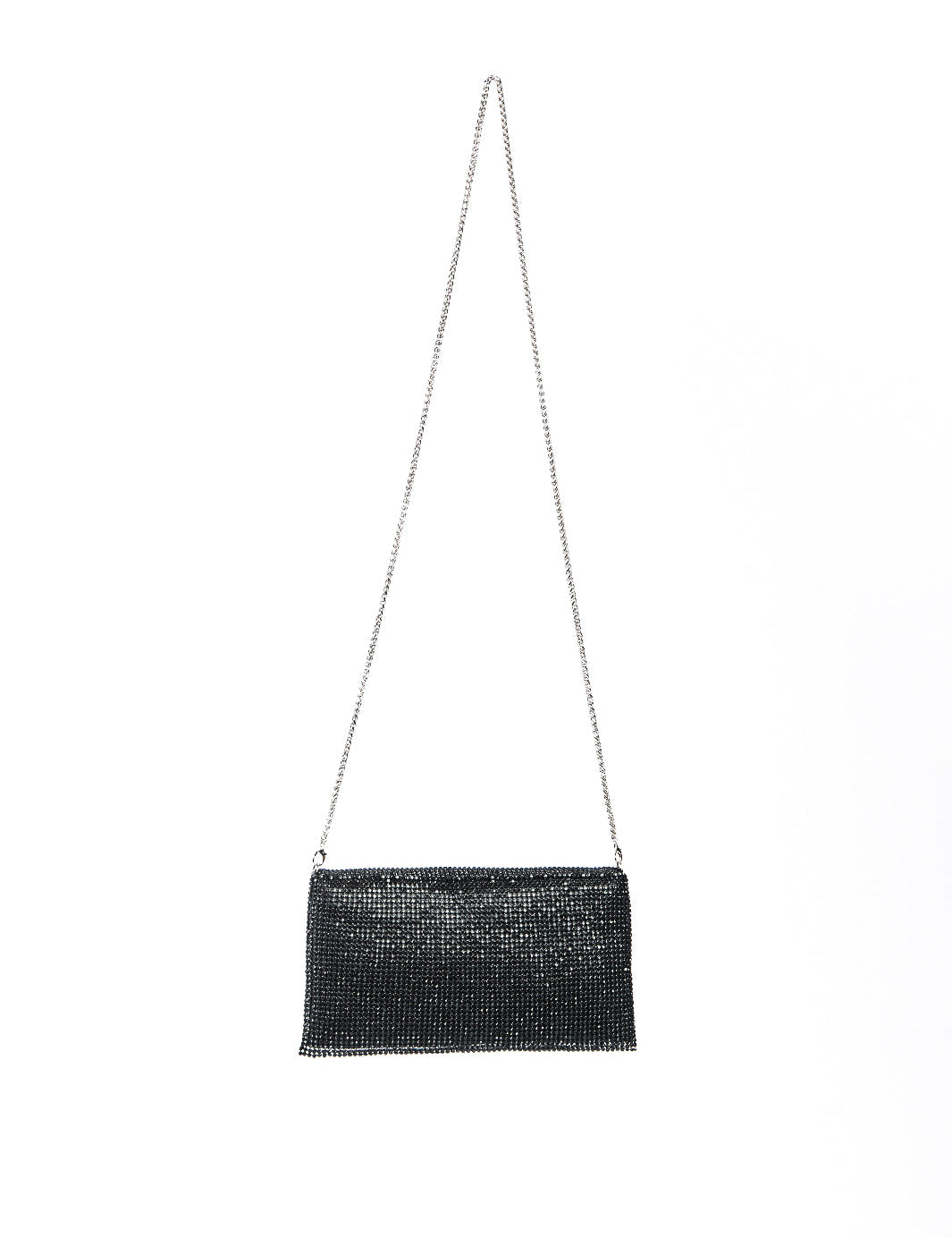 Cartera sobre malla de cristales Negro