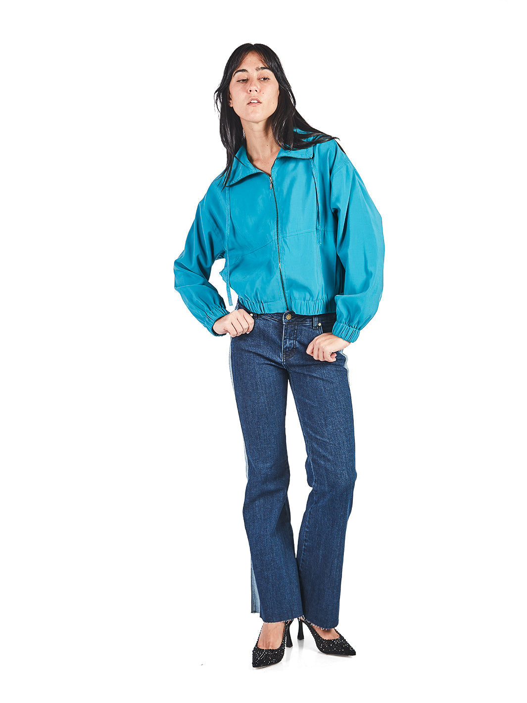 Casaca Manga Larga Estilo Bomber