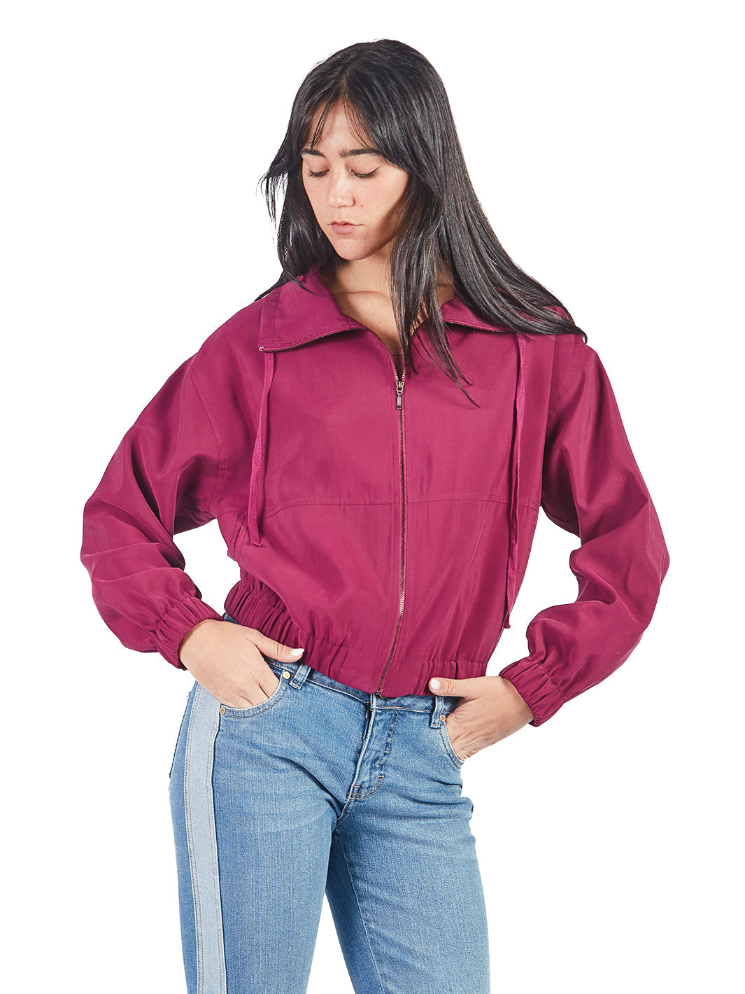 Casaca Manga Larga Estilo Bomber