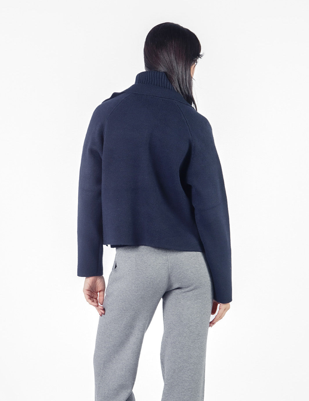 Chompa tacto cashmere Azul Marino