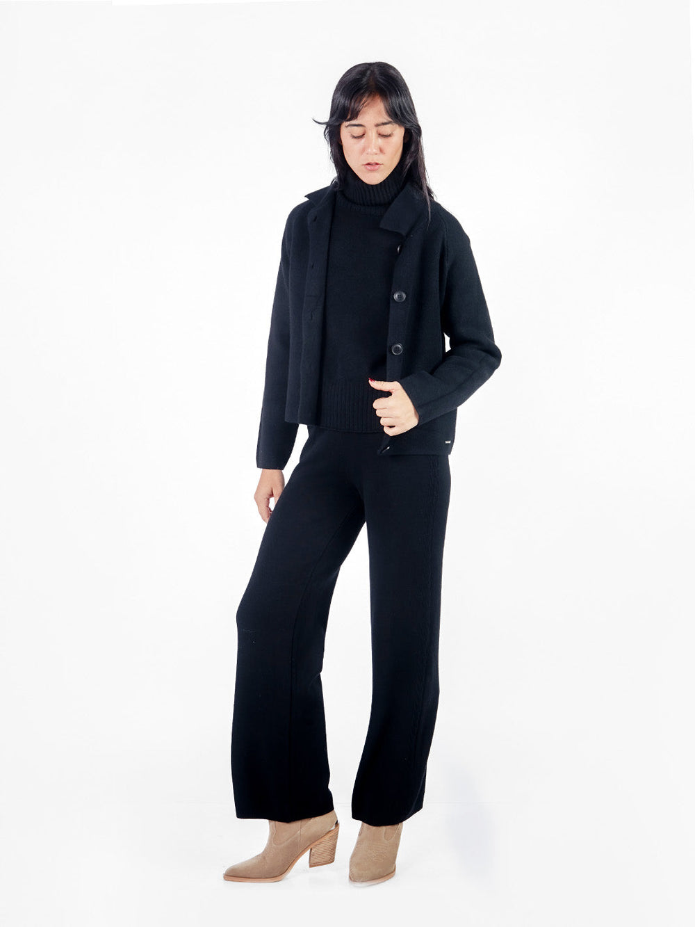 Chompa tacto cashmere Negro