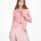 Chompa calada manga larga- Early Spring Rosado