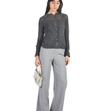 Chompa calada manga larga- Early Spring Charcoal