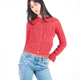 Chompa calada manga larga- Early Spring Rojo