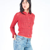 Chompa calada manga larga- Early Spring Rojo
