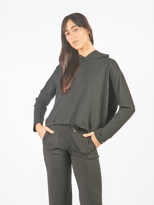 Hoodie manga larga rangla con capucha