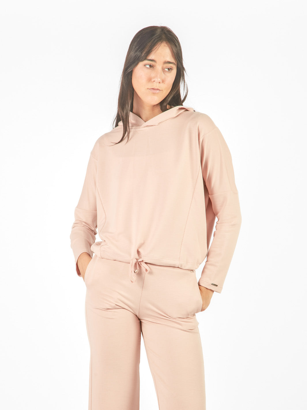 Hoodie manga larga rangla con capucha