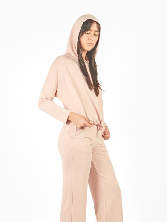 Hoodie manga larga rangla con capucha