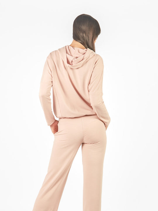Hoodie manga larga rangla con capucha