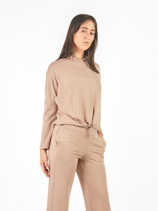 Hoodie manga larga rangla con capucha