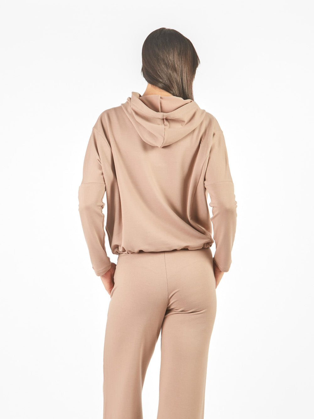 Hoodie manga larga rangla con capucha