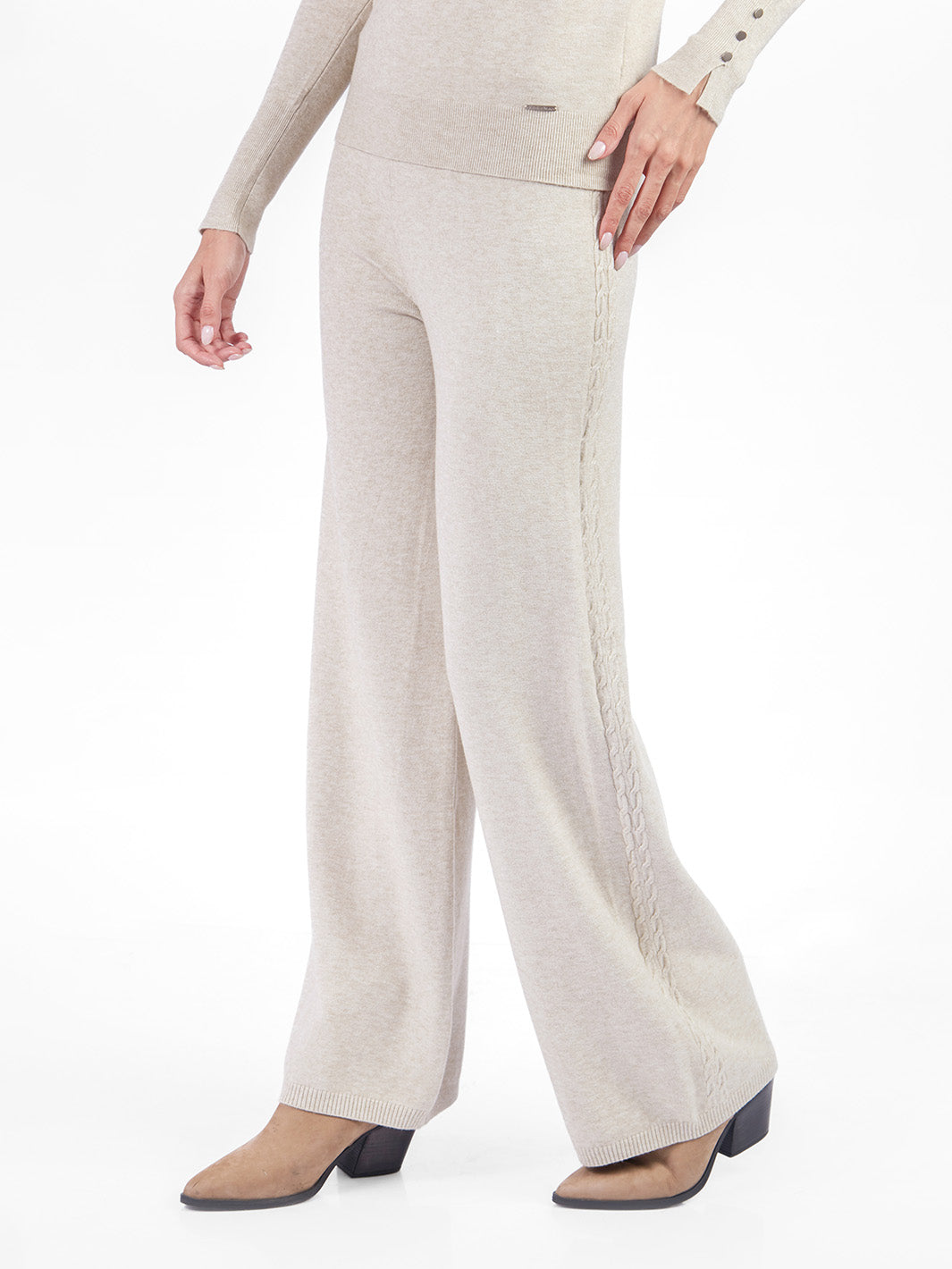 Pantalón recto tejido