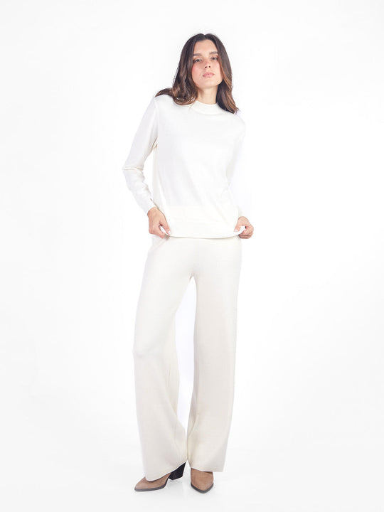 Pantalón recto tejido