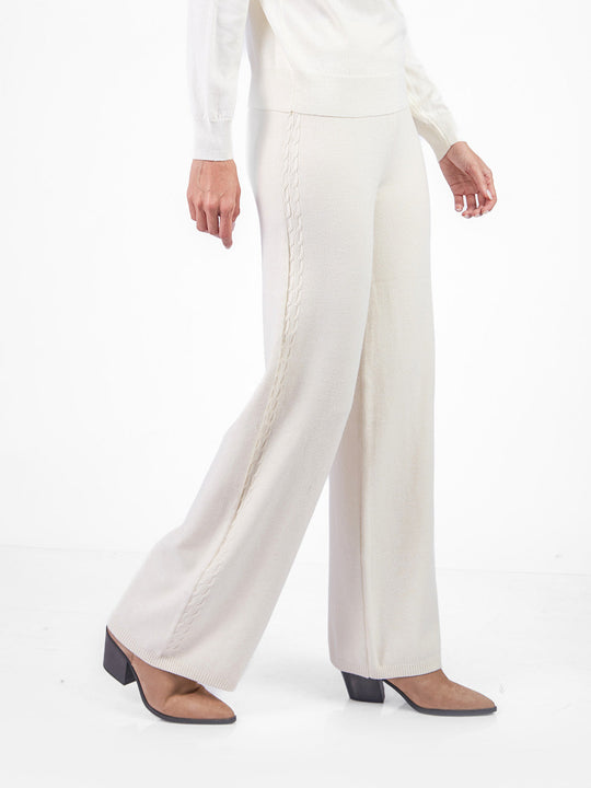 Pantalón recto tejido