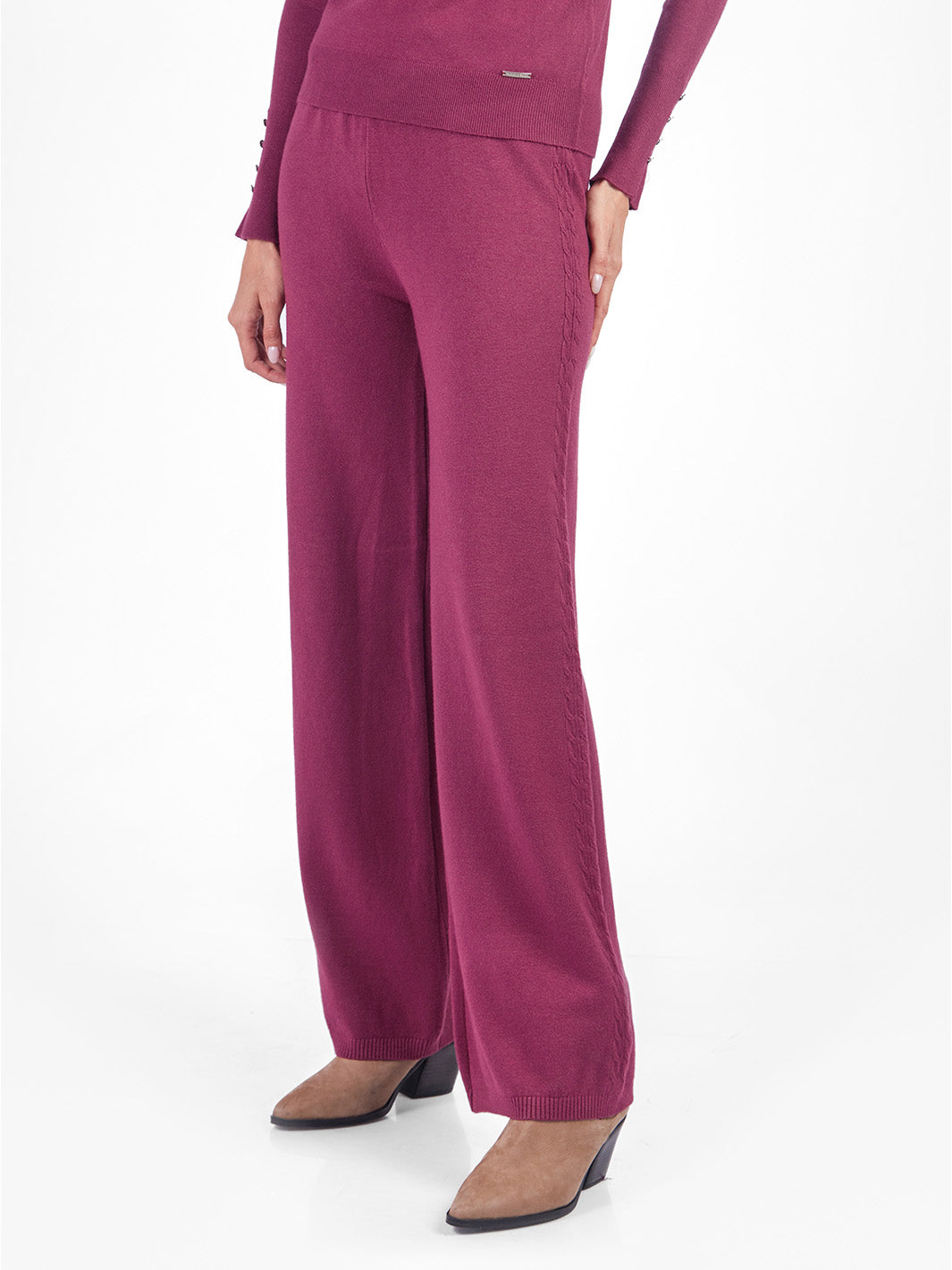 Pantalón recto tejido