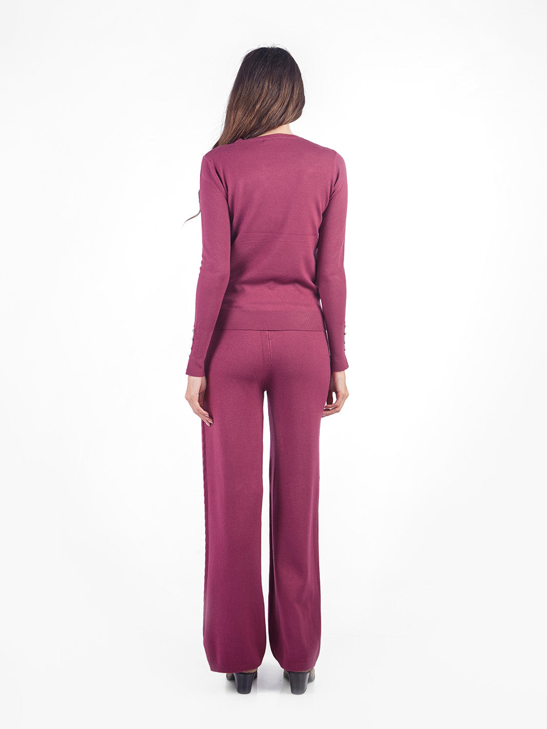 Pantalón recto tejido