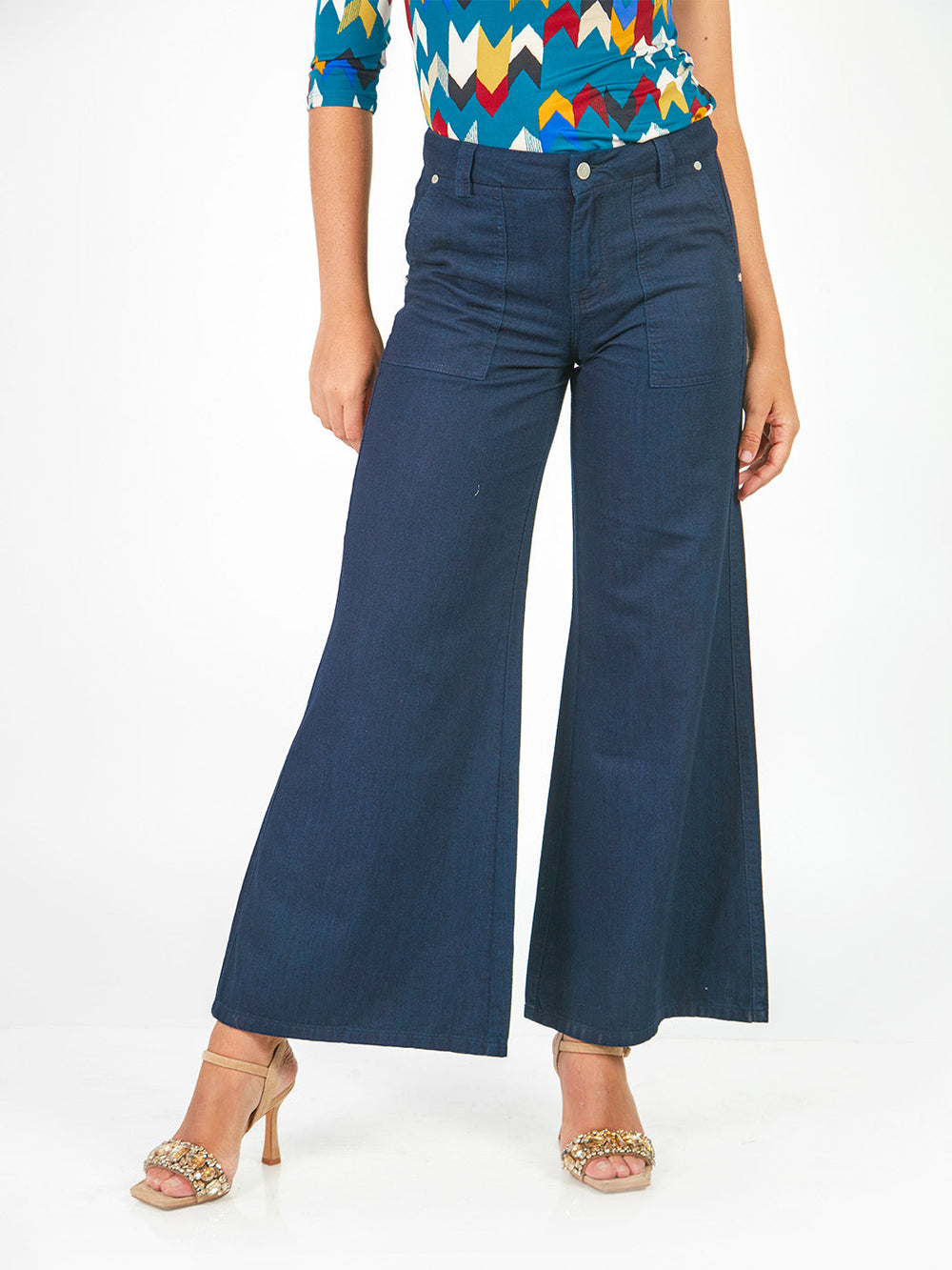 Pantalones Semi Palazo Jp00591Smc