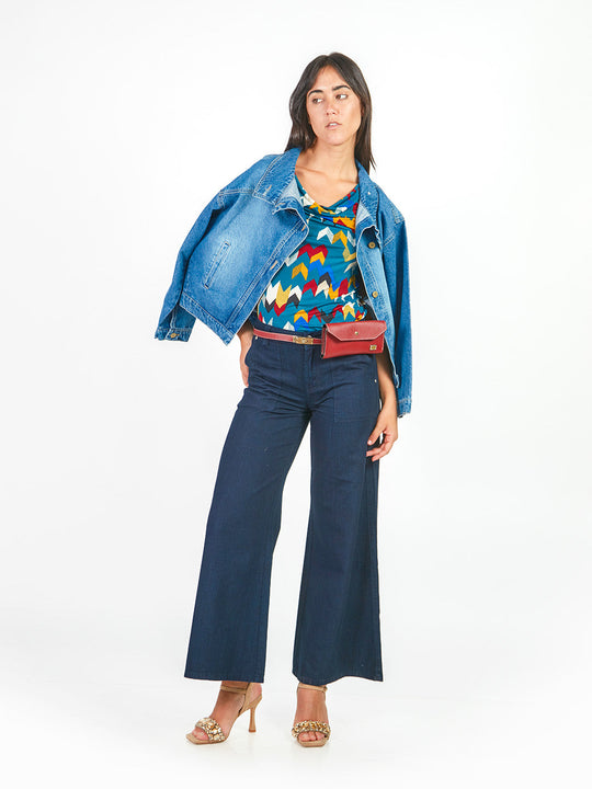 Pantalones Semi Palazo Jp00591Smc