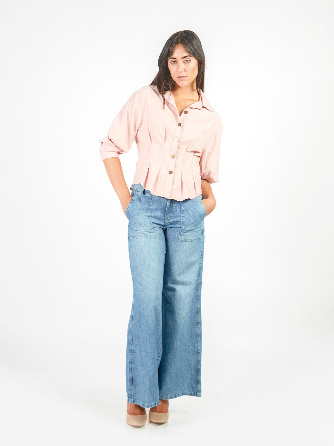 Pantalones Semi Palazo Jp00591Smc