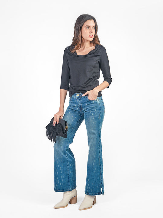 Pantalón denim rasgado