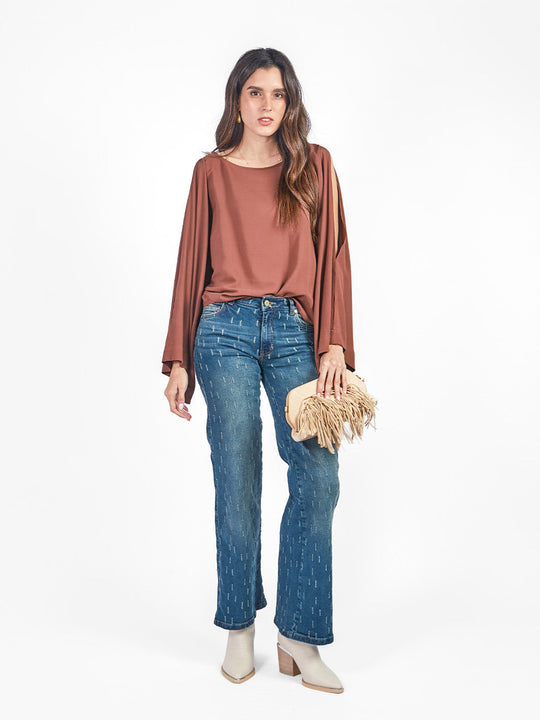 Pantalón denim rasgado