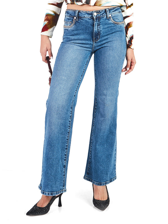 Pantalones Semi Palazo Jp00600Smc