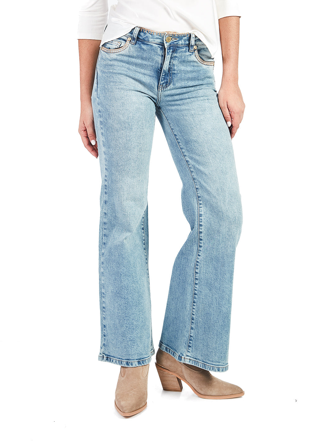 Pantalones Semi Palazo Jp00600Smc