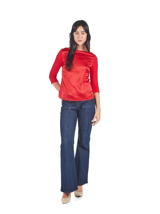 Pantalón Semi Acampanado Bolsillos