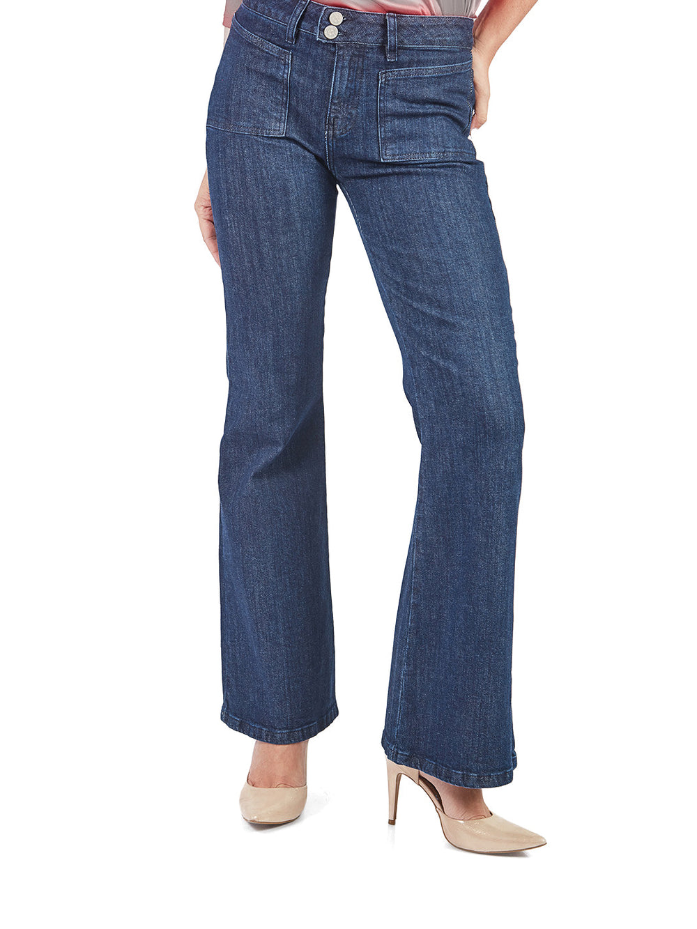 Pantalón semi acampanado bolsillos