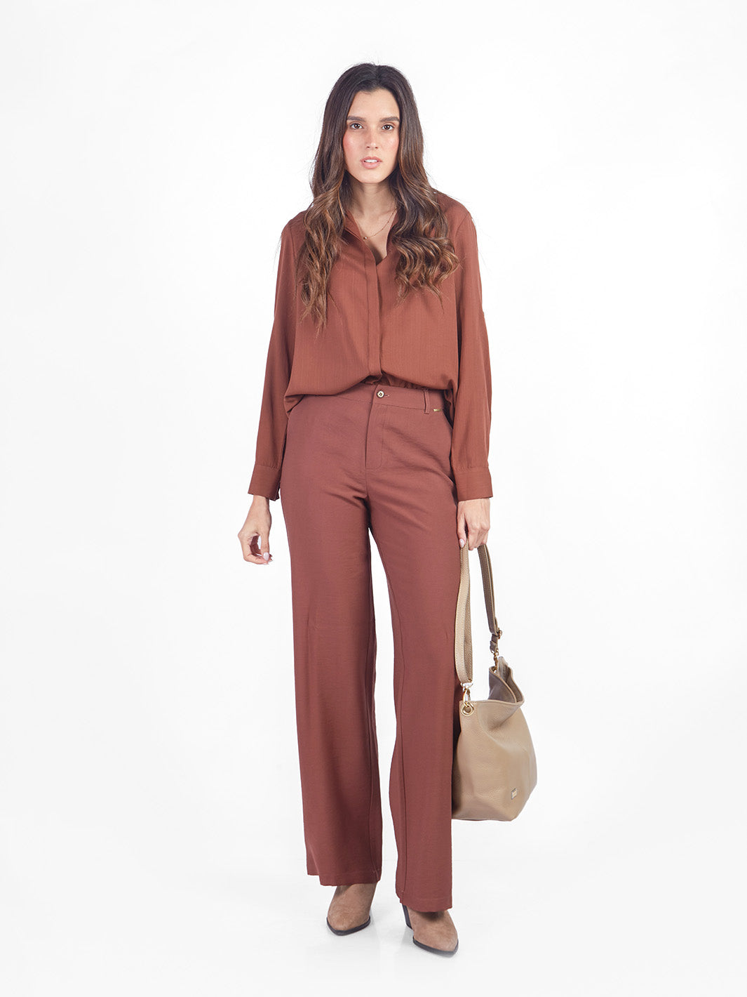 Pantalones Rectos Pt00745Tns