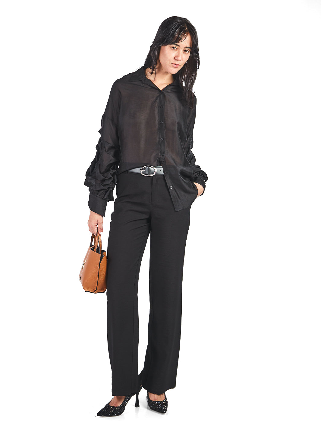 Pantalones Rectos Pt00745Tns