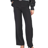 Pantalón sastre recto Negro