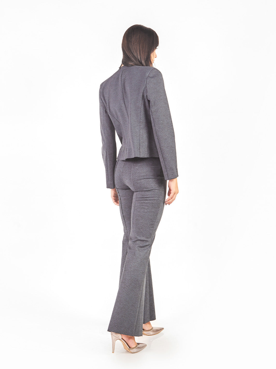 Pantalón sastre flare pespuntado