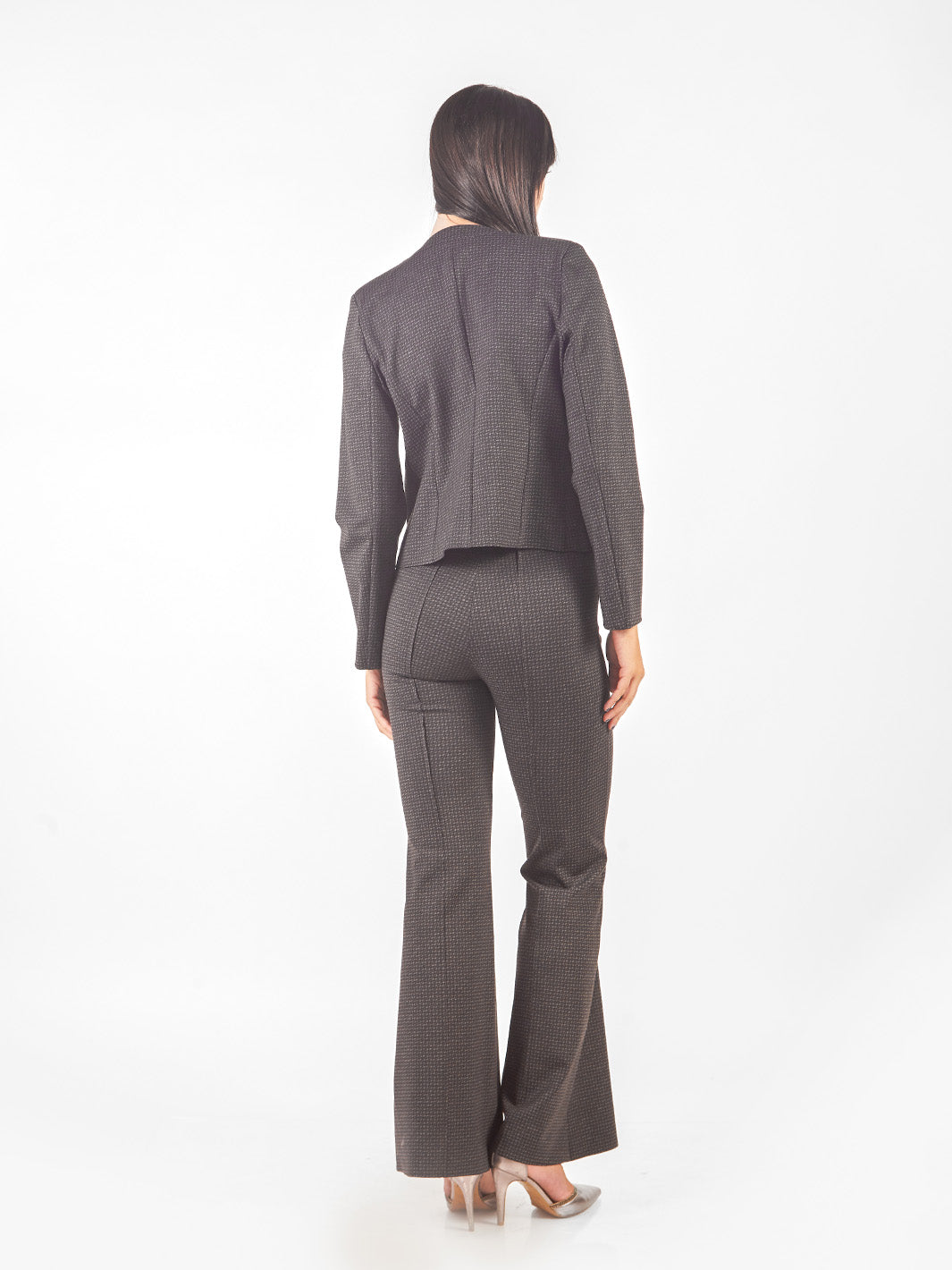Pantalón sastre flare pespuntado