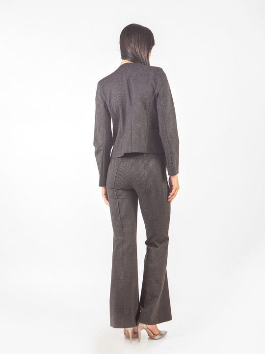 Pantalón sastre flare pespuntado