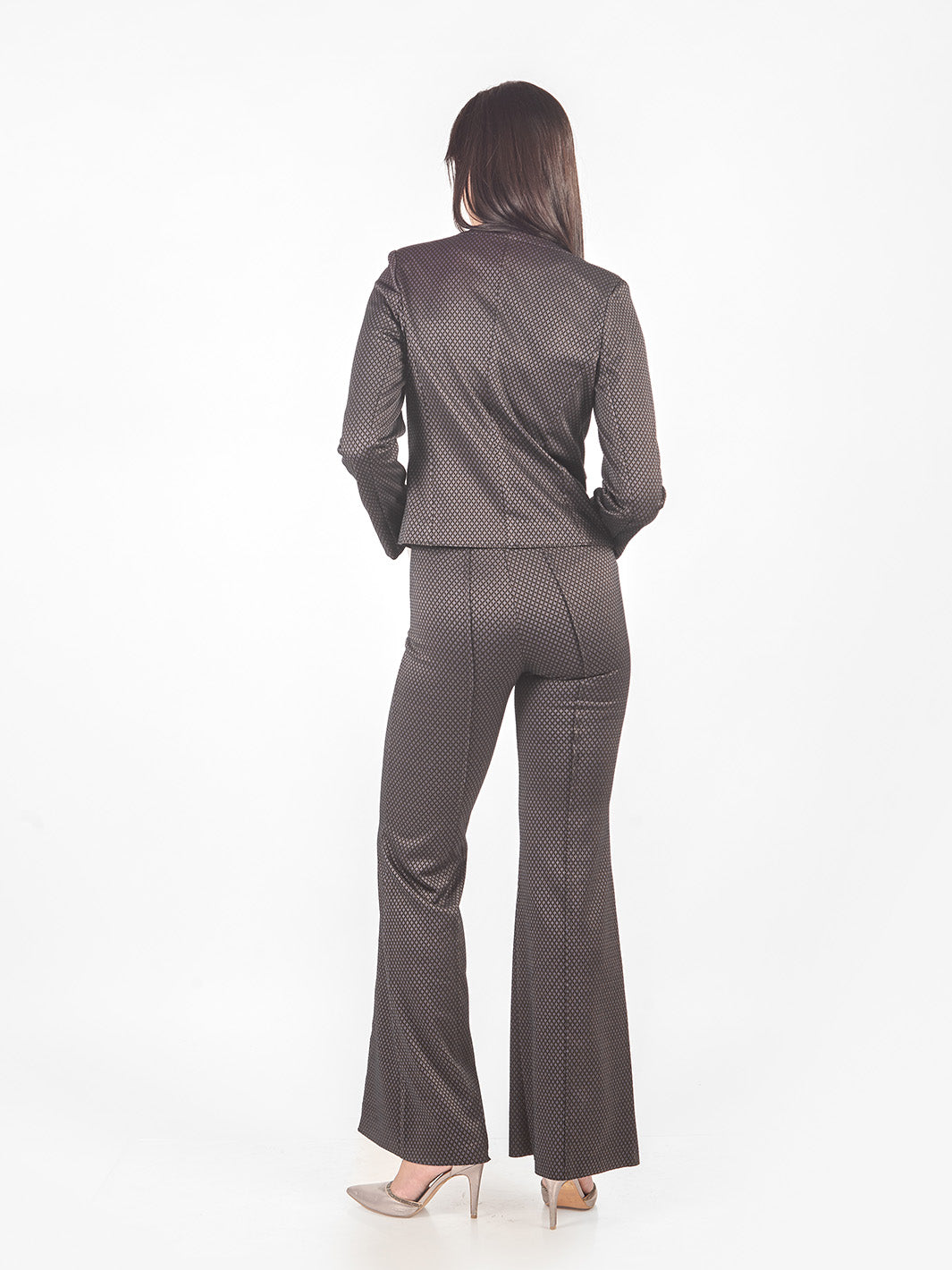 Pantalón sastre flare pespuntado