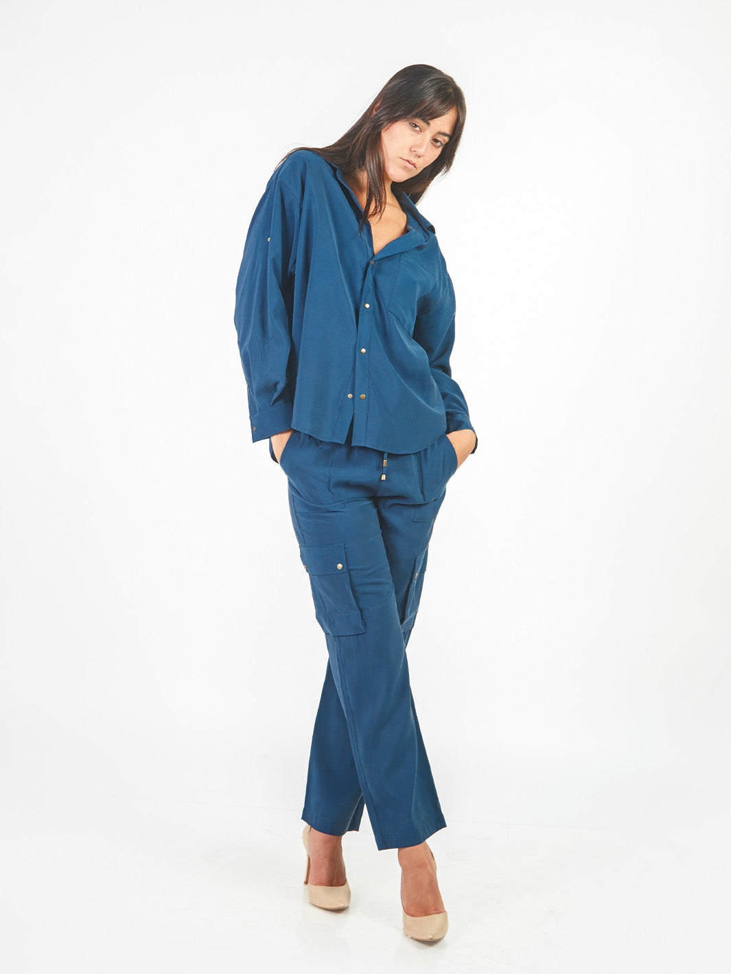Pantalón cargo ajustable