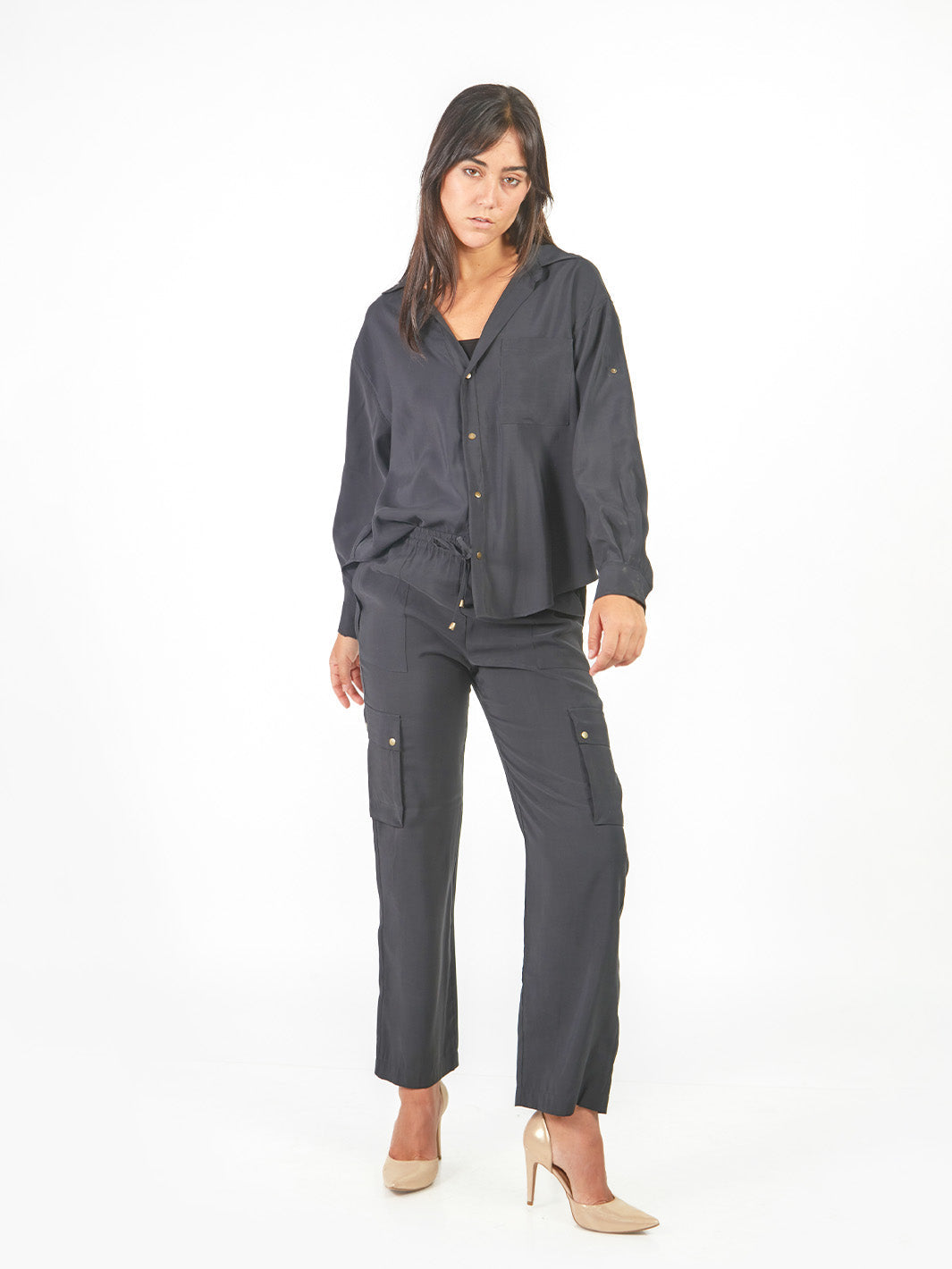 Pantalón cargo ajustable